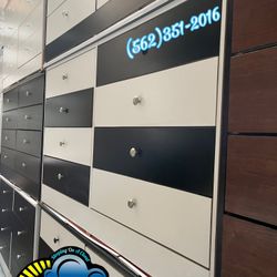 White With Black Mixed Drawer Dresser Chest Cajonera Comoda 