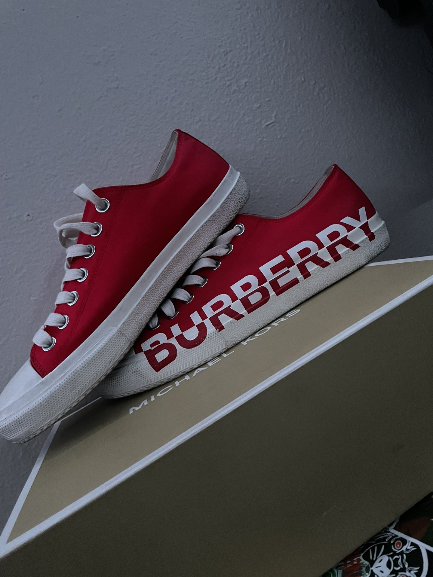 Red Burberry shoes Clothing