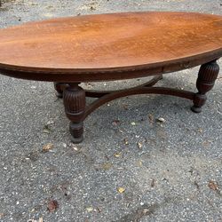 Antique Oval Conference Table