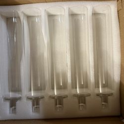 12” Glass Hurricane Candle Holders 