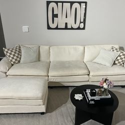 Couch with ottoman