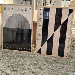 Bauhaus Inspired Canvas Artwork (Framed)
