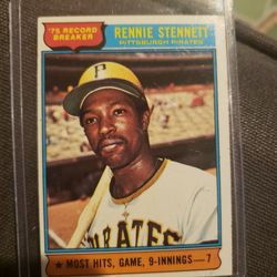 1976 Topps #6 Rennie Stennett San Francisco Giants Baseball Card