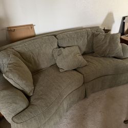 2 Couches, Coffee Table And Dining Table 