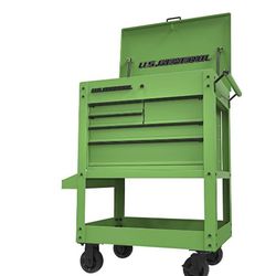 Harbor Freight Lime Green Tool Cart Like New