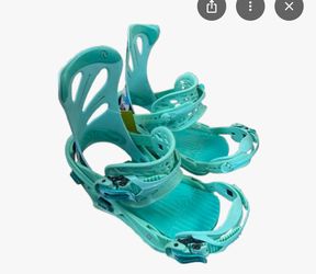 Flux Snowboard Bindings - Rare James Haunt collab - Womens Medium - Used