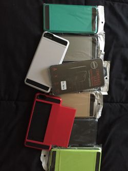 Brand new iPhone 6 Plus cases with credit card slot all brand new in color gold black green silver turquoise and black/red white/black combo hard cas