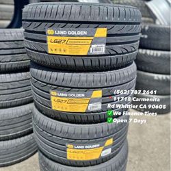 255/35ZR18 Land Golden Set of Tires Installed and Balanced Set de Llantas Nuevas Instaladas y Balanceadas
