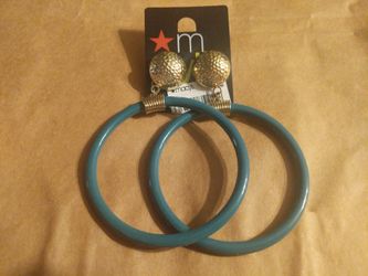 Cute teal earrings
