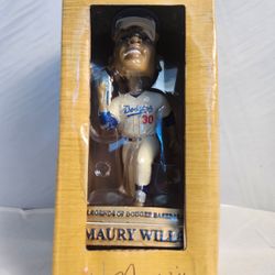 Maury Wills Legends of Dodger Baseball Bobblehead