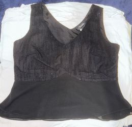 Nueva black dress sleeveless top size 16