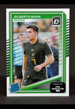 Gilberto Mora 2025-26 Panini Donruss Optic FIFA World Cup RC Rated Rookie Mexico