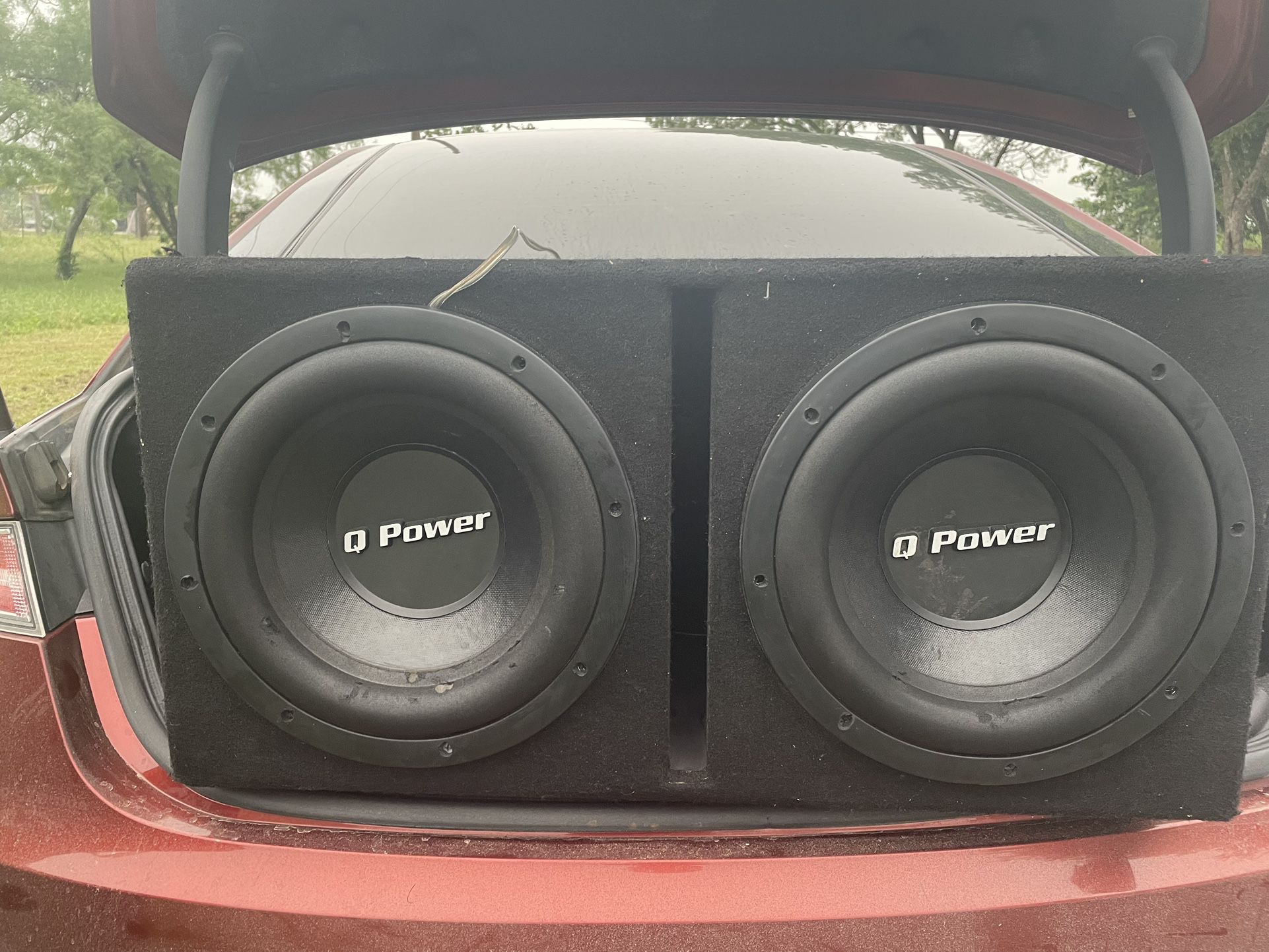 Q power 12 inch Subs 