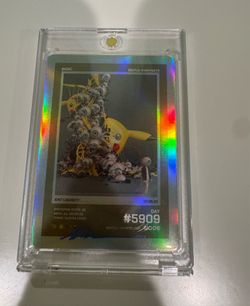 SIGNED Beeple Everydays Trading Card #5909 Exit Liquidity Pokemon Pikachu NODE