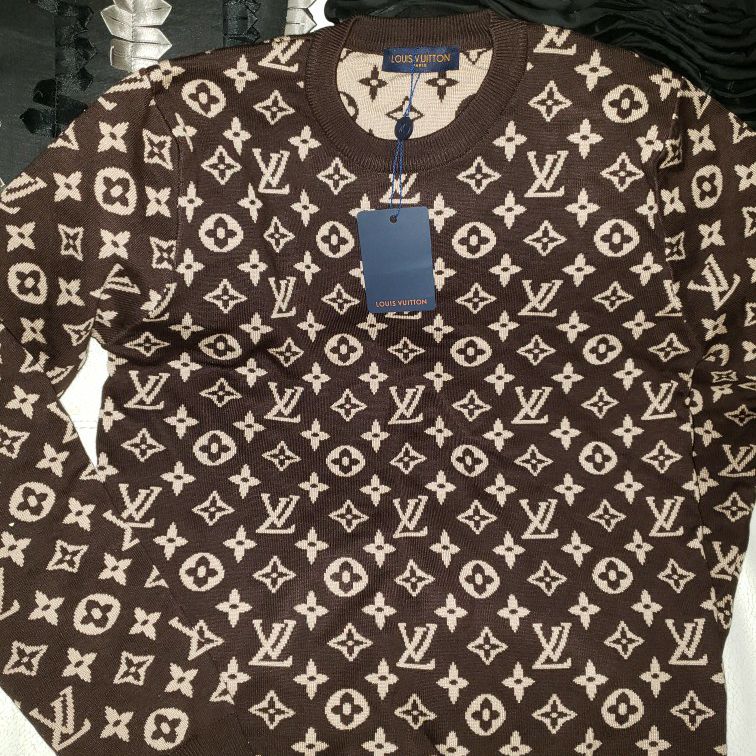 Chewy Vuitton - Classic Monogram Long Sleeve Sweater