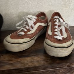 Girls vans canvas shoes, size 4