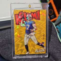 Josh Allen Panini Absolute Kaboom Gold #K34