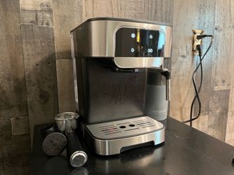 LERTIN Espresso Machine + Coffee Grinder Bundle – 20 Bar, Milk Frother
