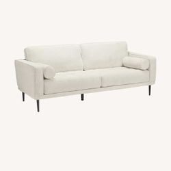 Modern Ashley Sofa – Beige Chenille Couch – Like New