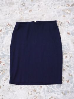 Navy Pencil Skirt size M– High Waisted Office Business Skirt
