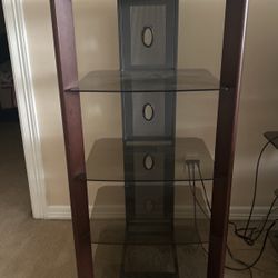 3 Piece Glass And Wood  Shelve Set/tv Stand 