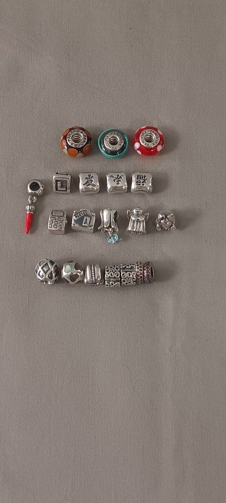 Pandora Silver Charms