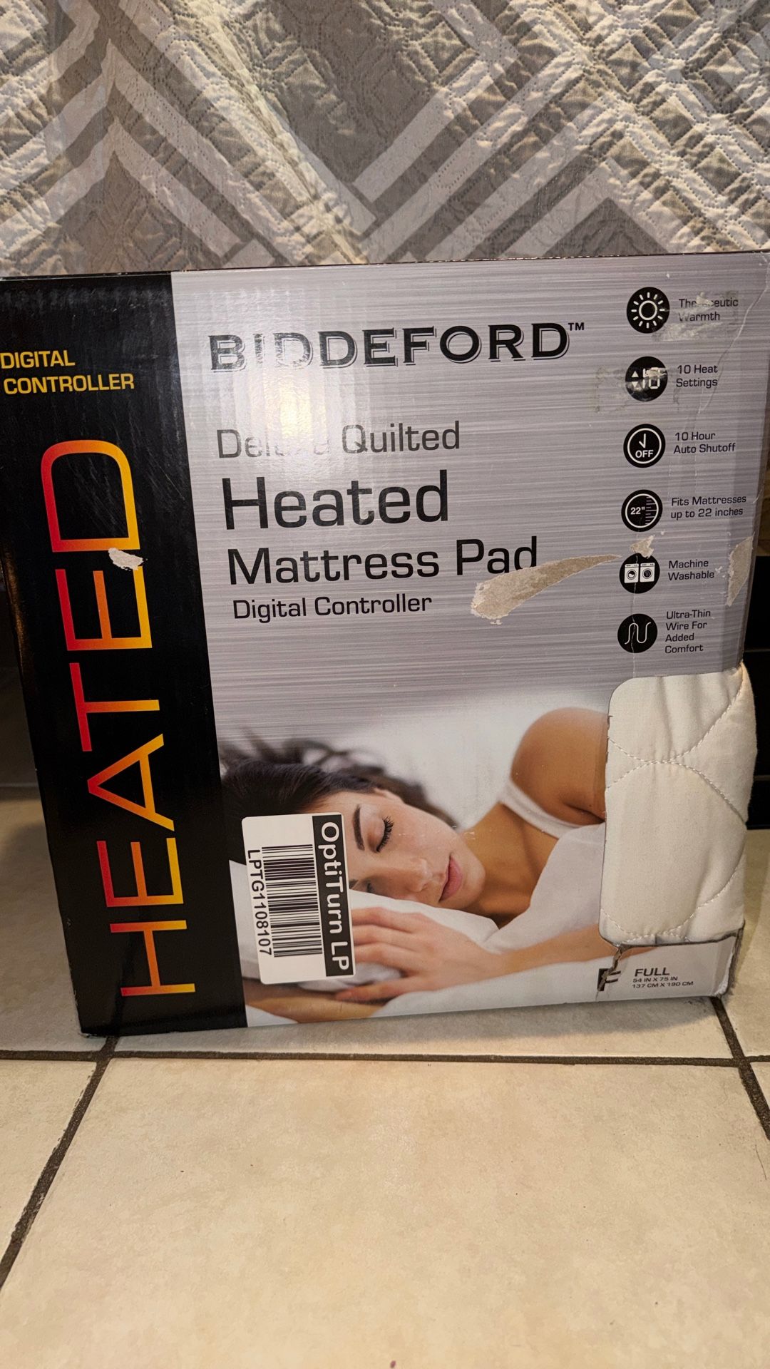 Biddeford Deluxe Quilted Heated Mattress Pad