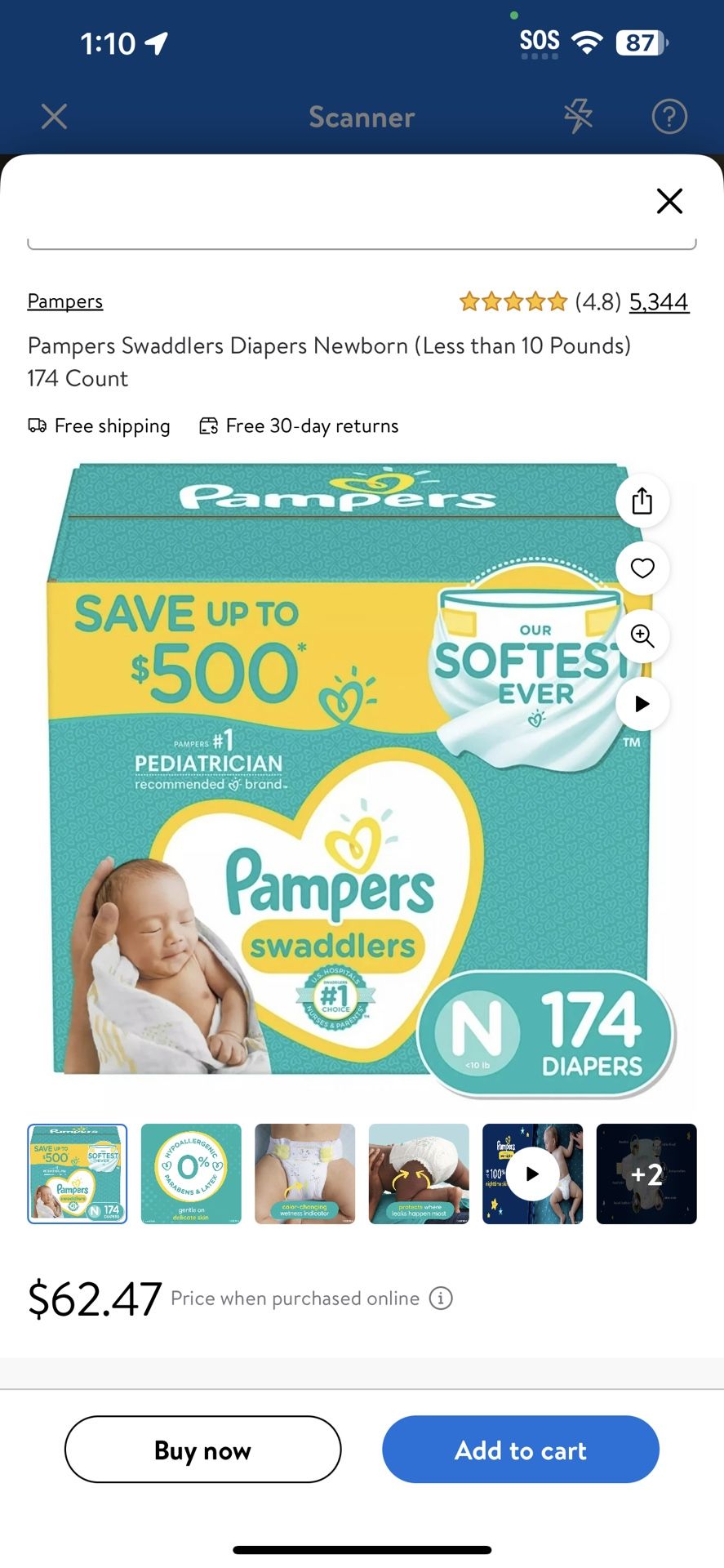 Pampers swaddlers newborn