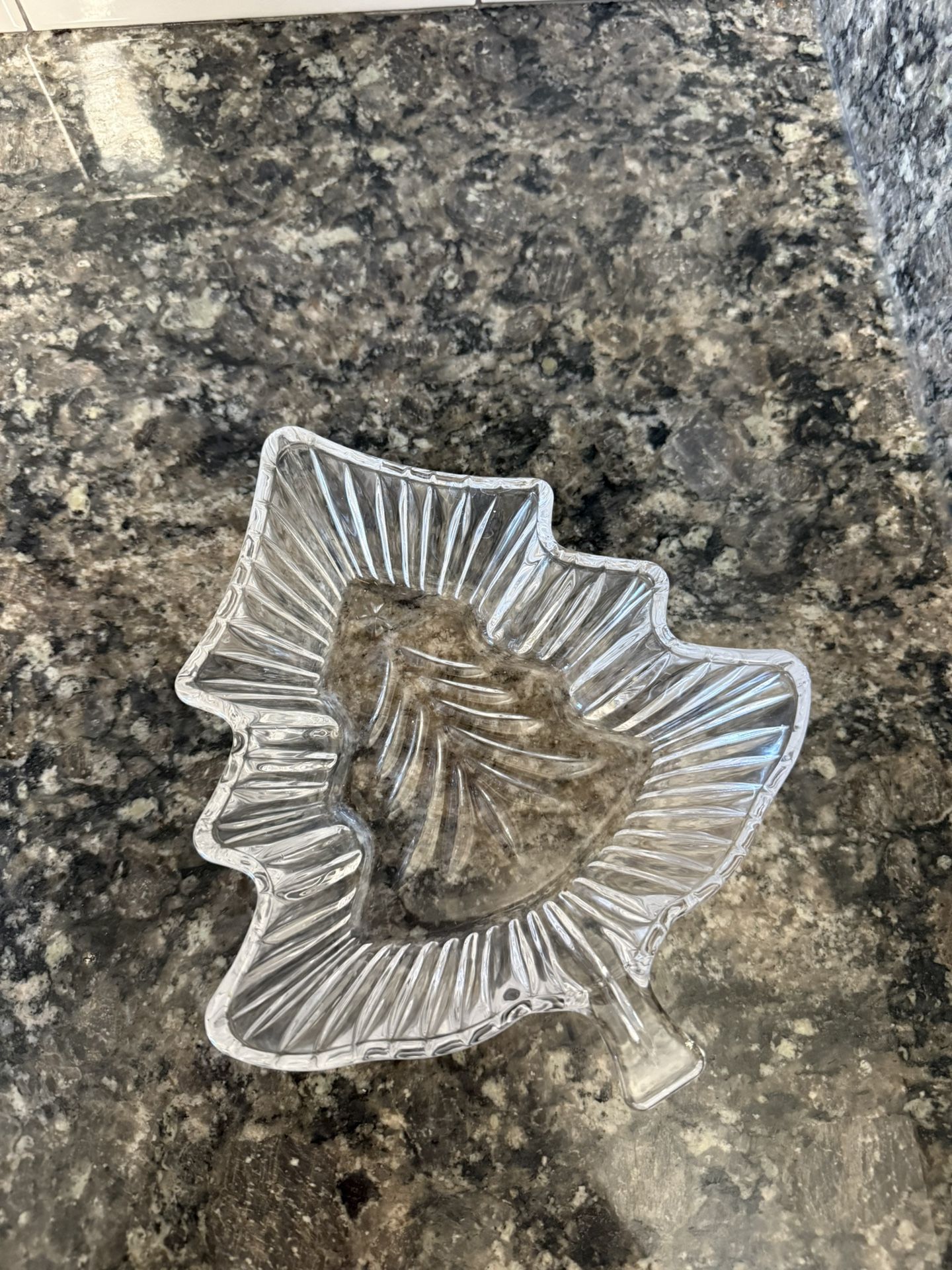 Christmas Tree Crystal Plate