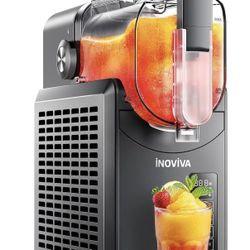 INOVIVA Slushie Machine for Home, No Ice Needed Frozen Drink Maker, 88oz Large Capacity, Self-Cleaning