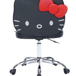 Hello Kitty Faux Leather Swivel Vanity Chair