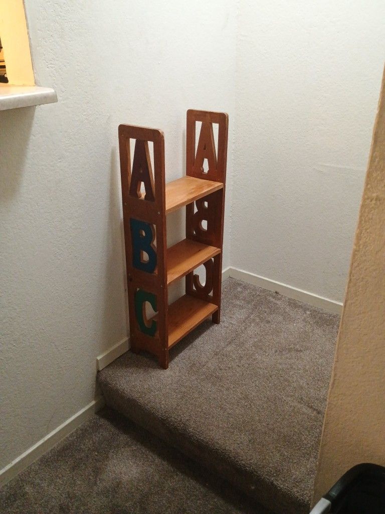 VINTAGE ABC KID'S BOOKSHELF