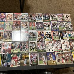 50 Atlanta Falcons 1990s Quarterback Football Cards Chris Miller, Jeff George, Chris Chandler 