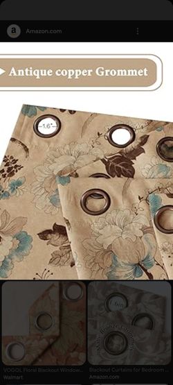 Vintage Rustic Style /Blackout Curtains 