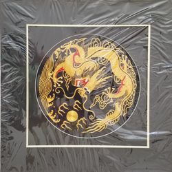 Chinese Hand Embroidered Dragon Artwork