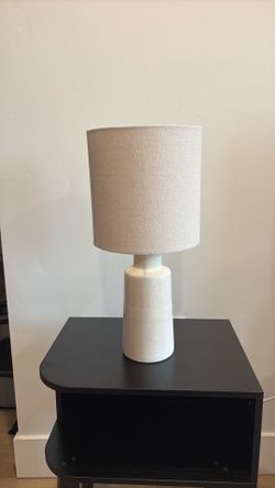 Cream lamp with shade