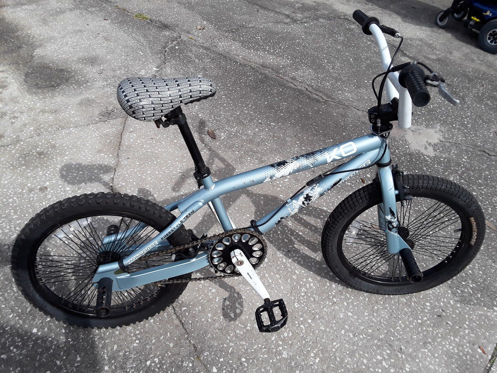 Mongoose KO Freestyle BMX bike, like new, with 20" tires. $80 firm.