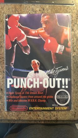 8x12 Tin Art Of Mike Tyson’s Punch-Out!!