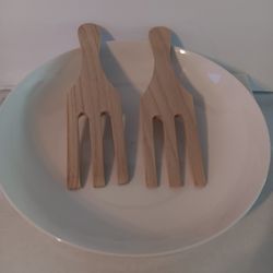 White Salad Serving Bowl