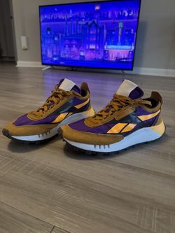 Reebok Classic Leather Legacy in the "Rich Ochre/Regal Purple-Midnight Shadow" 