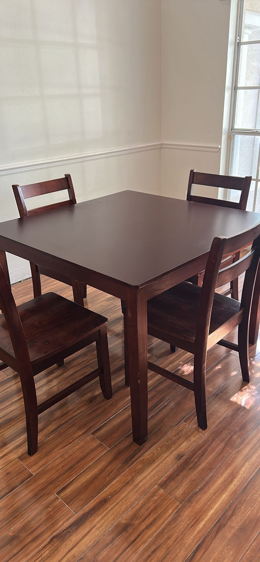 Distressed Multi Toned World Market Table & Chairs