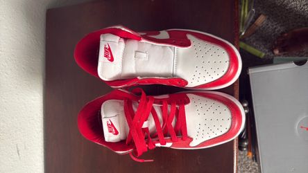Nike Dunk Low Red and White Sneakers