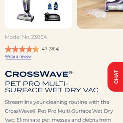 Bissel Crosswave vacuum 