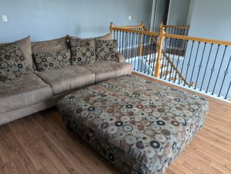 Couch With Ottoman 