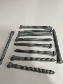 Lag galvanized bolts 10pc per box 3/8x5” I have 50 boxes available $20 per box