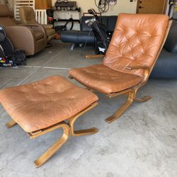 Vintage Bentwood Lounge Chair and Ottoman