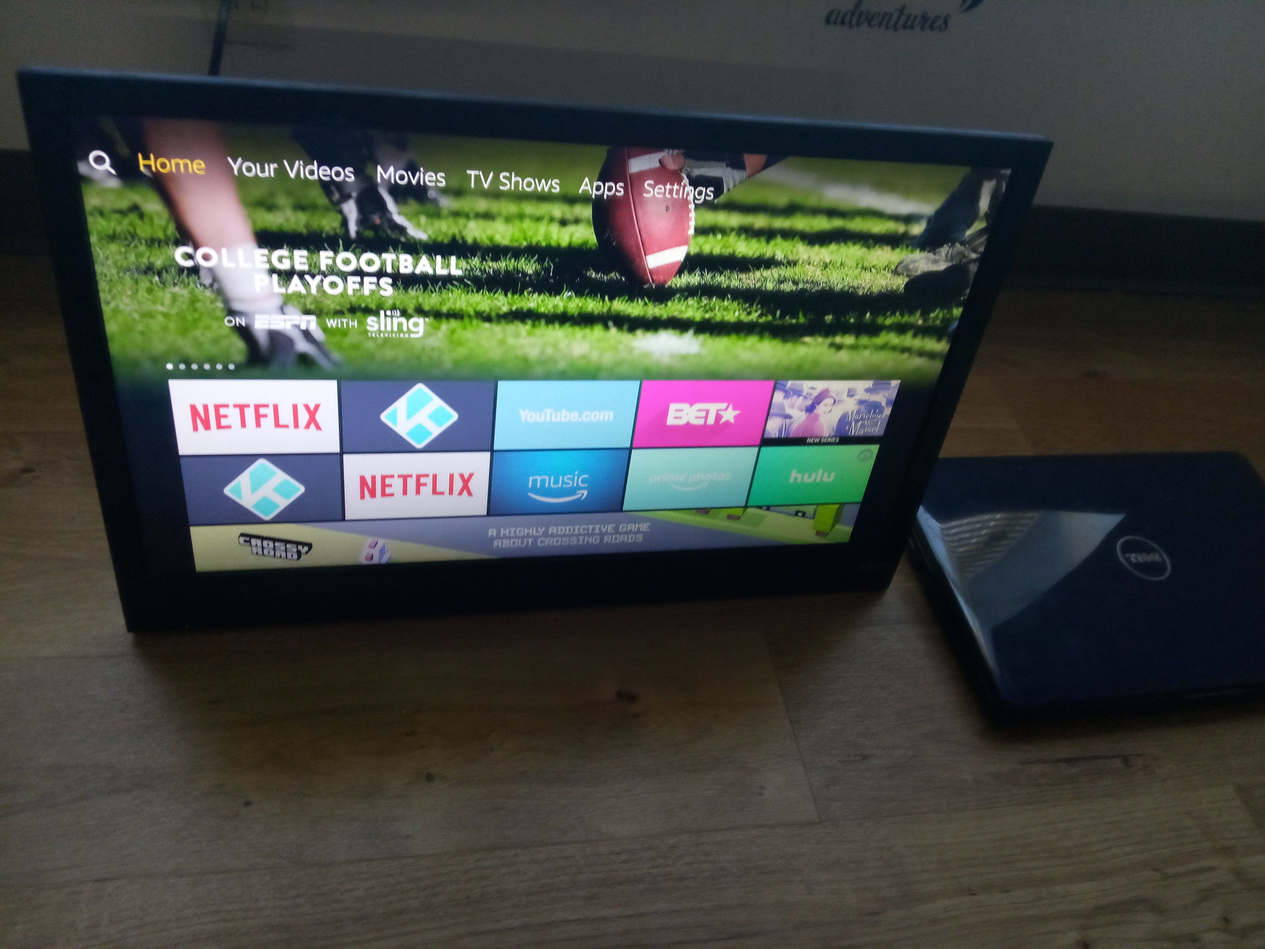 Brand new out the box 24 inch Vizio smart and a Dell laptop