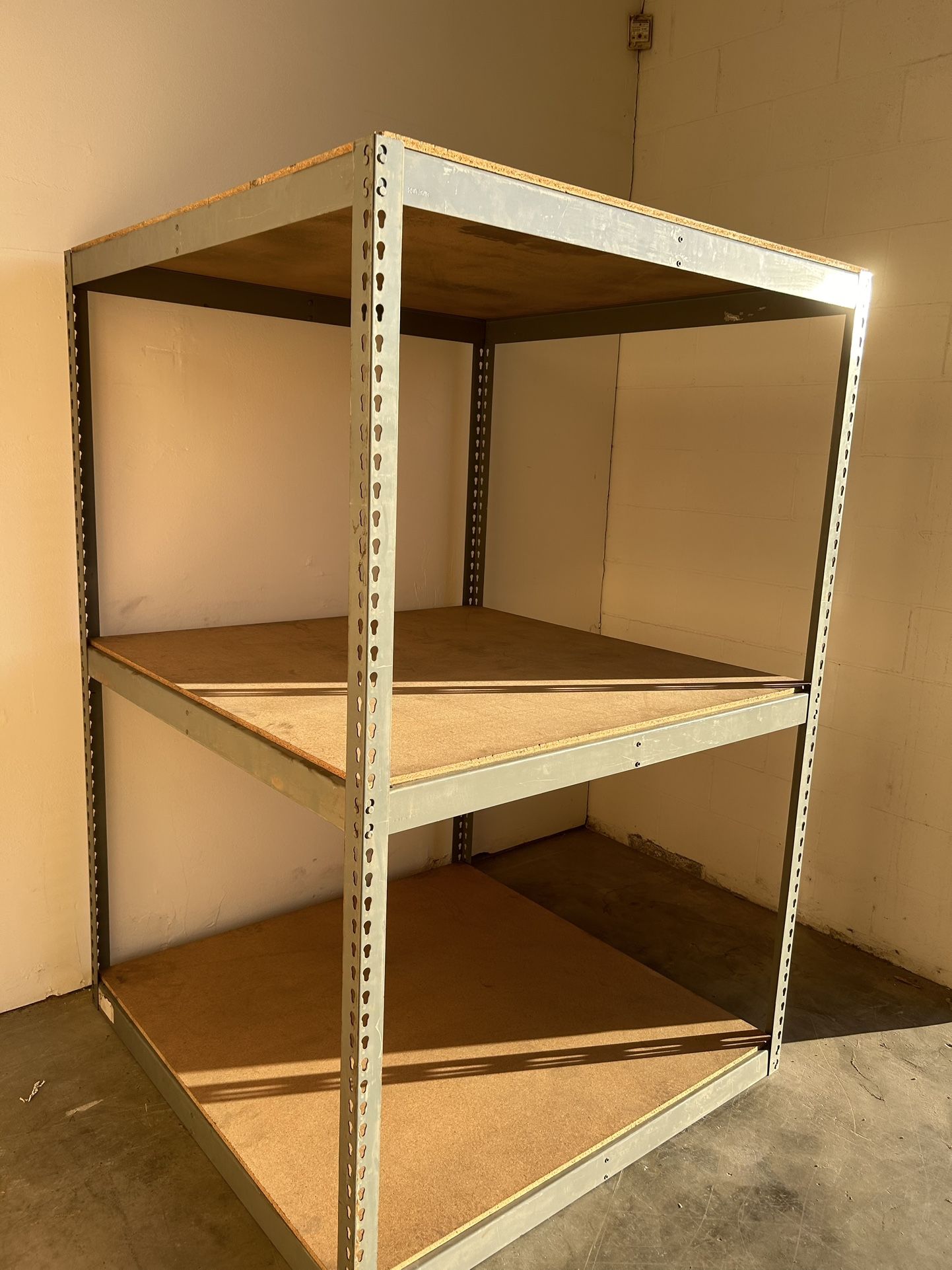 Industrial Warehouses Quality Boltless Racks 48 in W x 48 in D 3 Tier Storage Shelves Stronger Than Homedepot Lowes And Costco Delivery Available