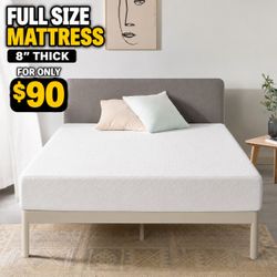Brand new full-size memory foam mattress 8 inches for $90