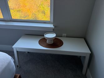 Ikea white square chair